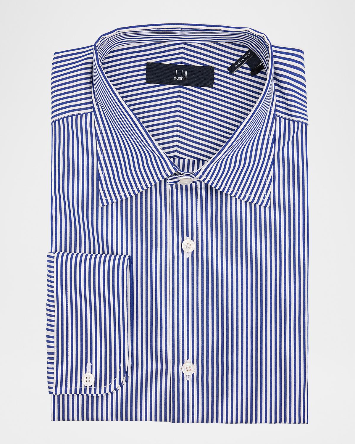 dunhill Men's Bengal Stripe Cotton Dress Shirt