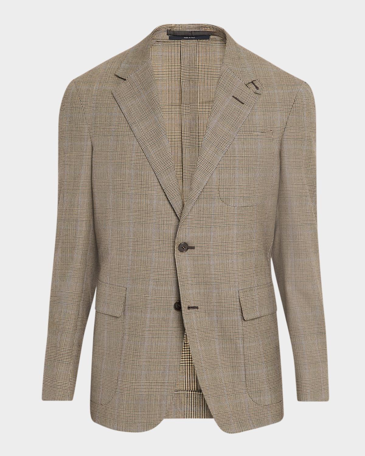 dunhill Men's Wool and Cashmere Check Sport Coat