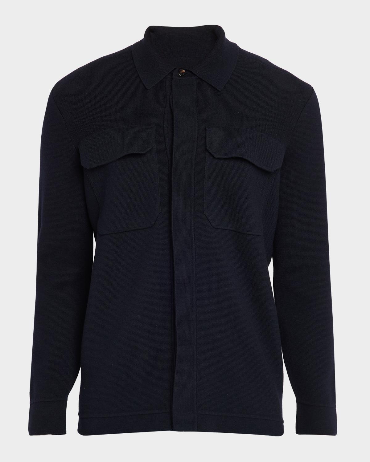 dunhill Men's Athluxury Cotton and Cashmere Shirt Jacket