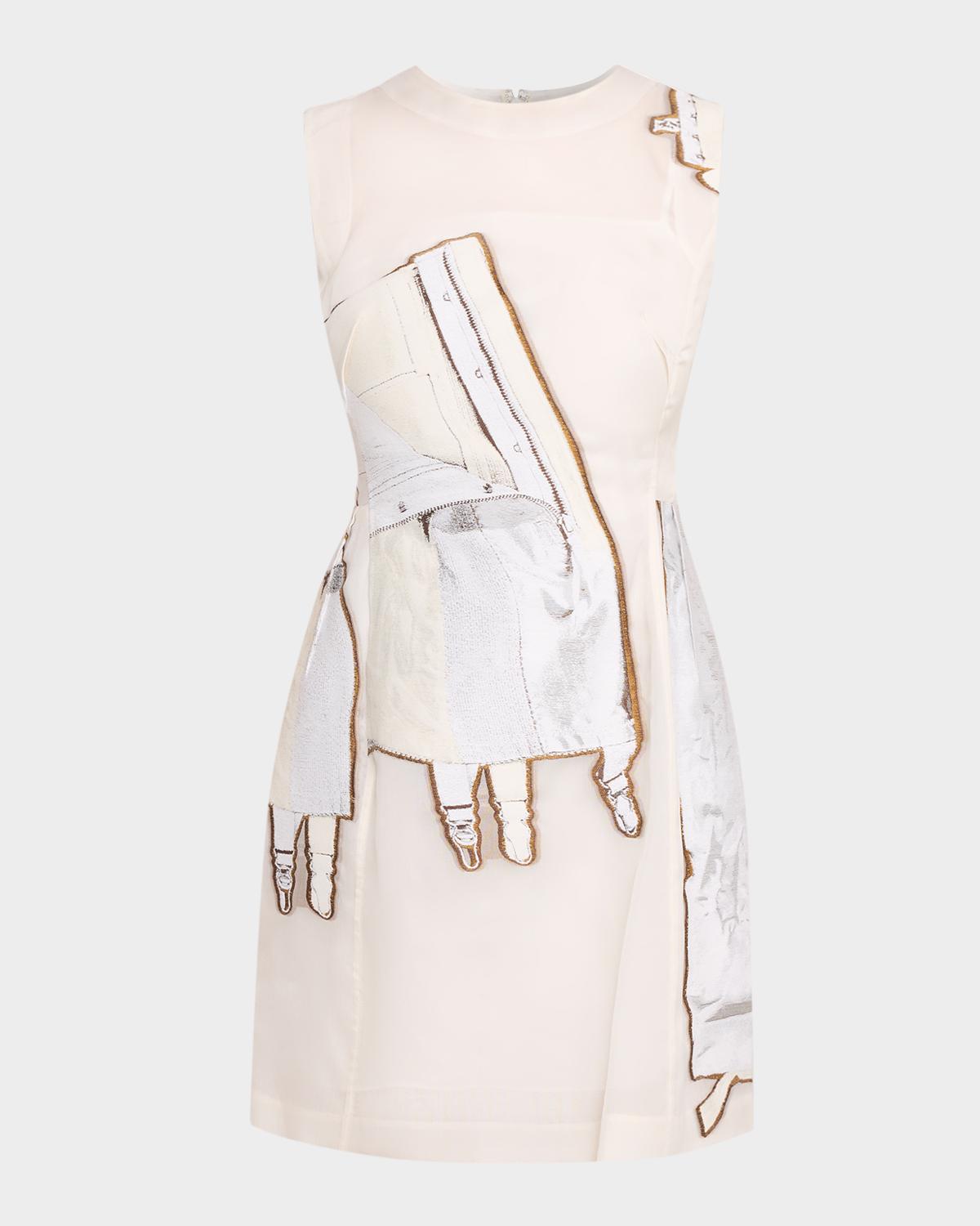 Jason Wu Collection x Robert Rauschenberg Fit-&-Flare Mini Dress
