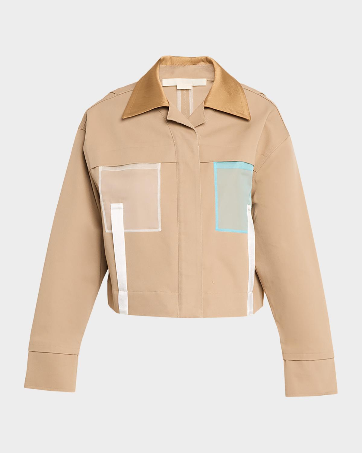 Jason Wu Collection x Robert Rauschenberg Cropped Twill Jacket