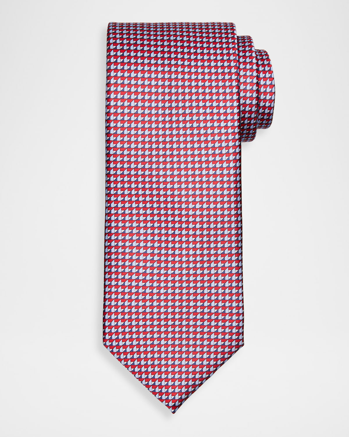 Brioni Men 's Micro-Print Silk Tie | Thumbnail 4