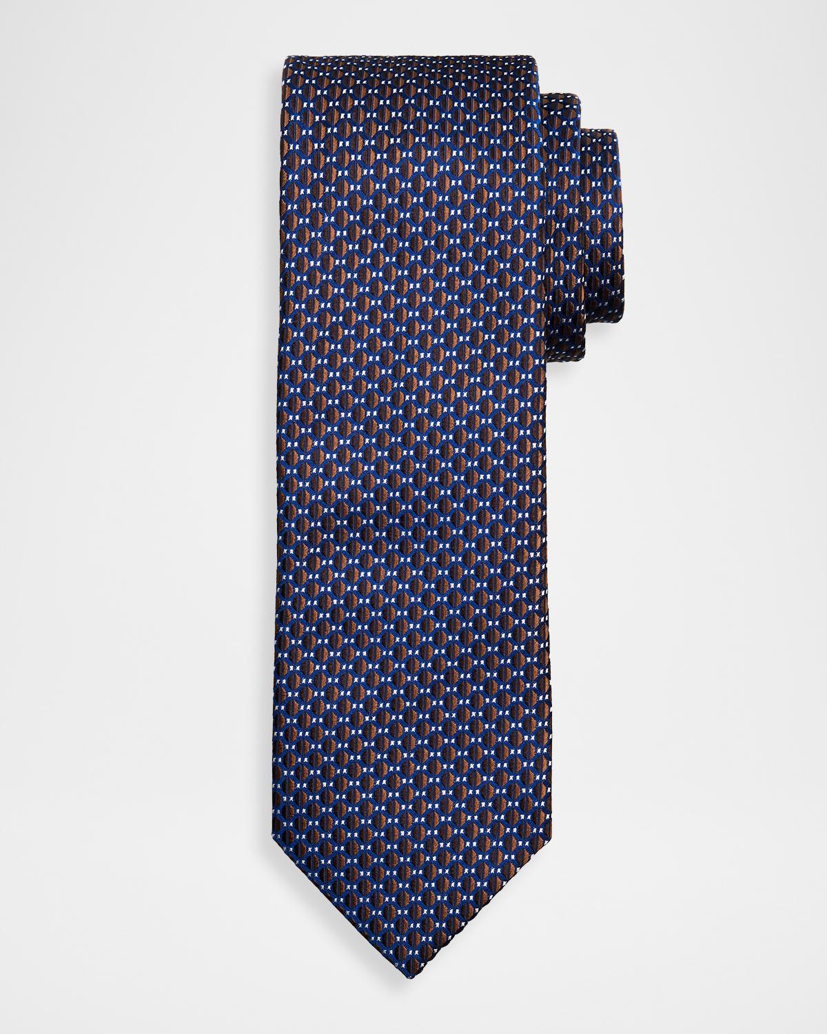 Brioni Men's Micro-Jacquard Silk Tie