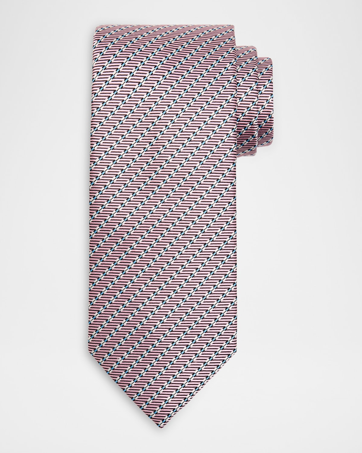 Brioni Men 's Micro-Print Silk Jacquard Tie | Thumbnail 4 Brioni Men 's Micro-Print Silk Jacquard Tie | Thumbnail 4
