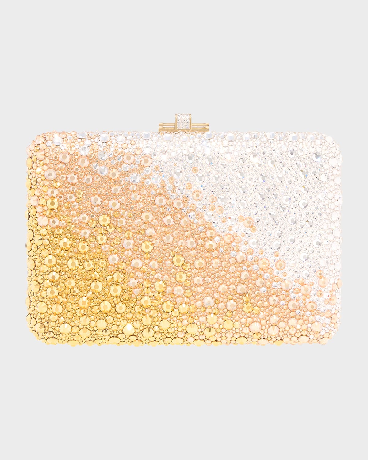Judith Leiber Couture Slim Slide Ombre Crystal Clutch Bag