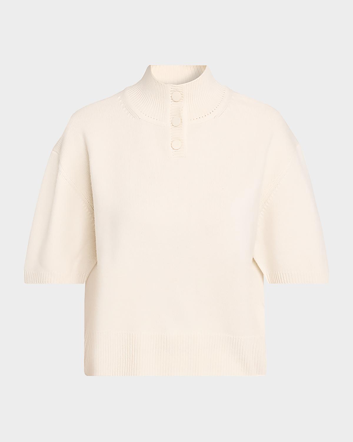 Brandon Maxwell The Kinley Cashmere Cropped Sweater