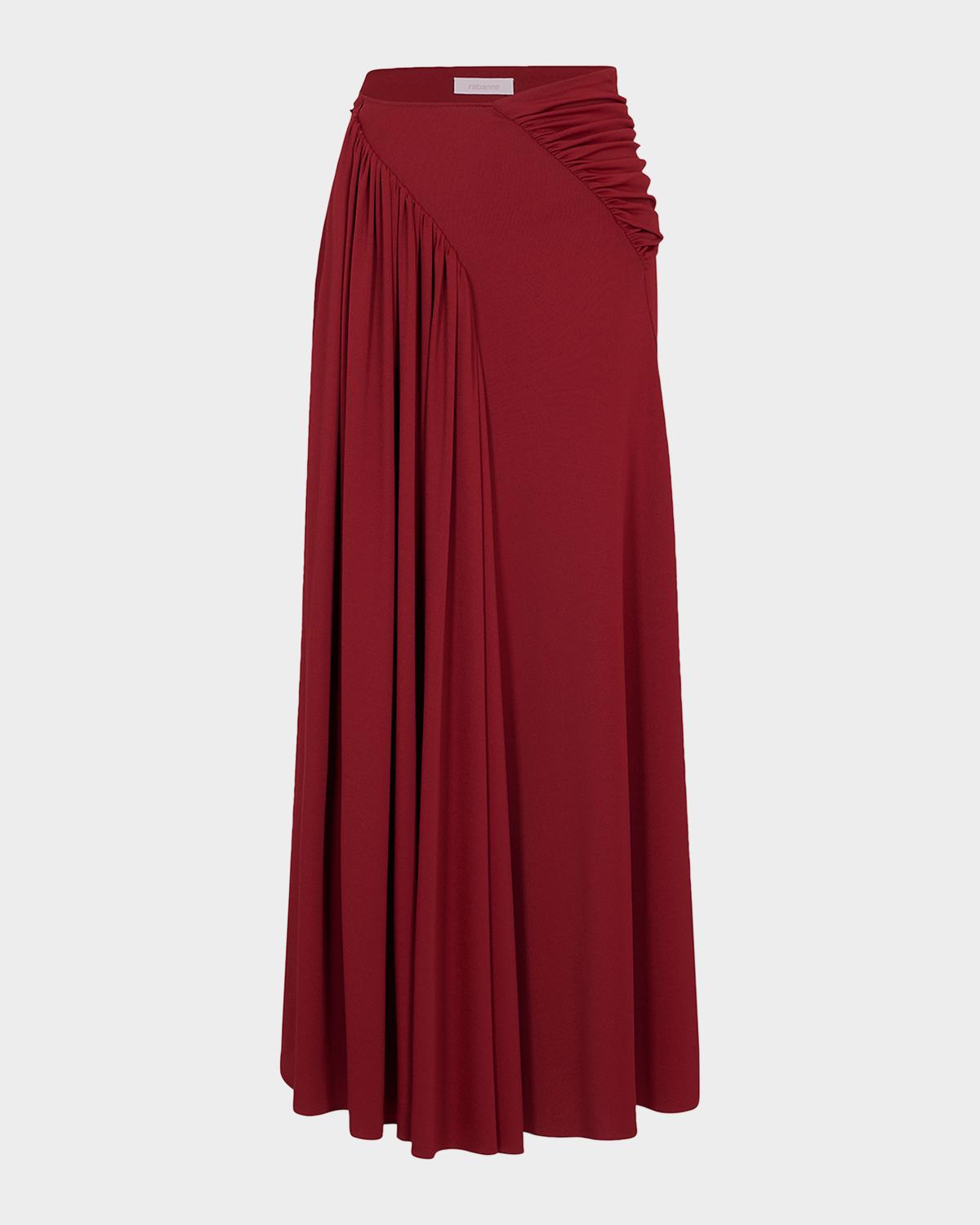Rabanne Side Ruched Maxi Skirt