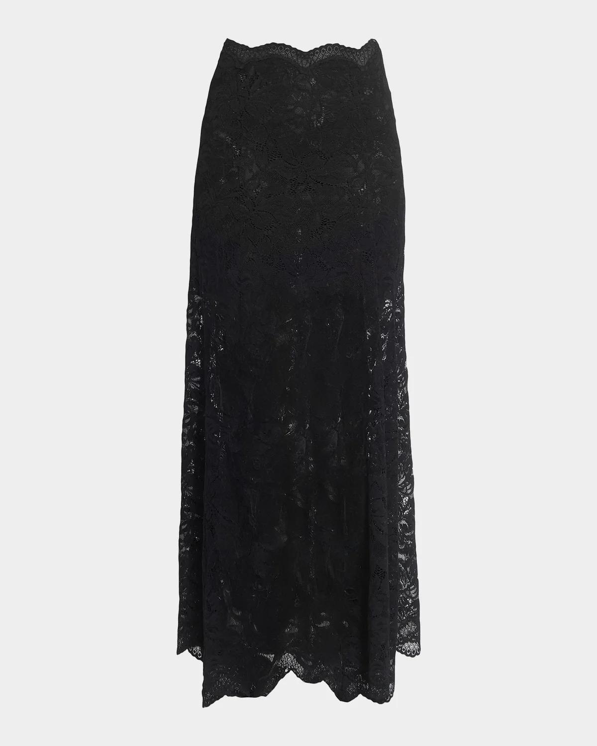 Rabanne Lace A-Line Maxi Skirt