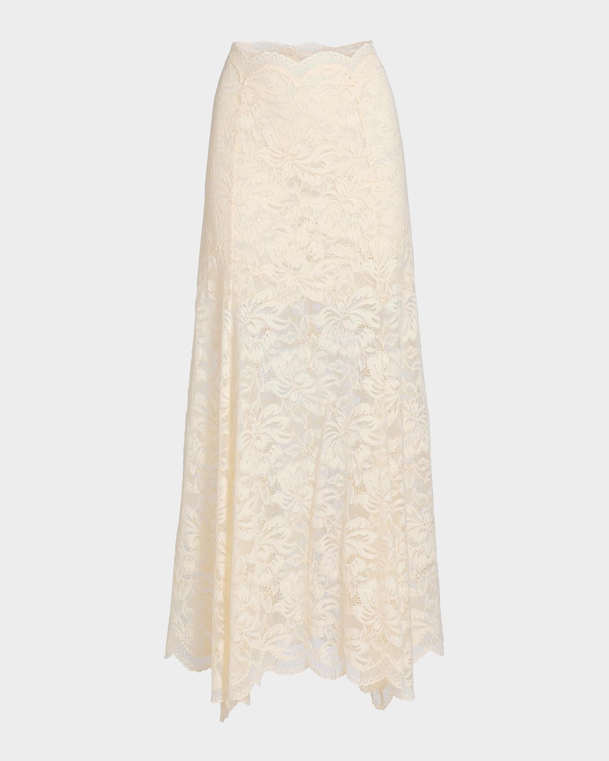 Rabanne Lace A-Line Maxi Skirt