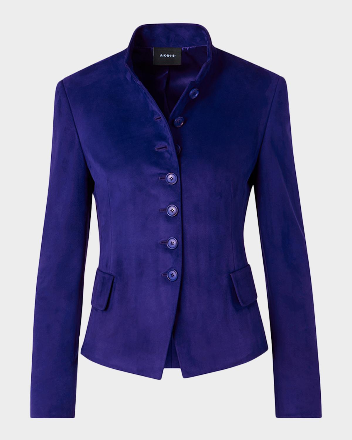 Akris Deva Suede Short Jacket