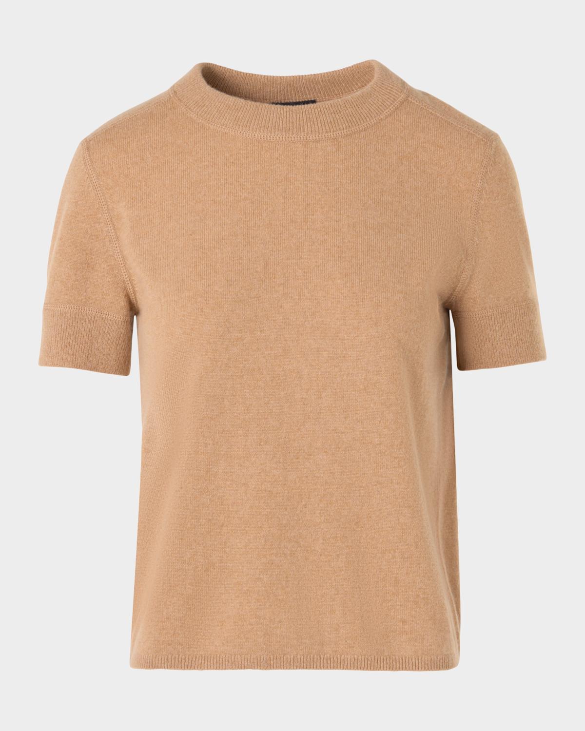 Akris Cashmere Short Sleeve Knit Sweater