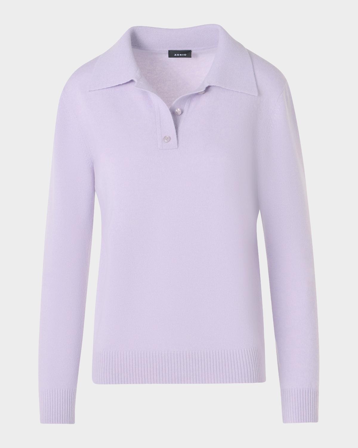 Akris Cashmere Knit Polo Sweater
