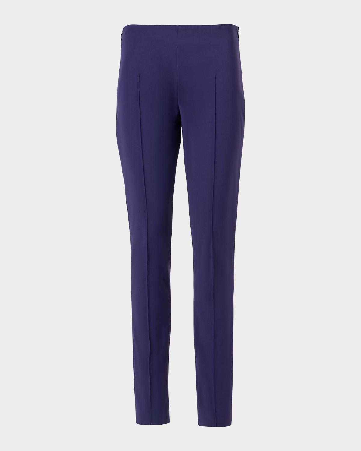 Akris Melissa Stretch Techno Cotton Slim-Fit Pants