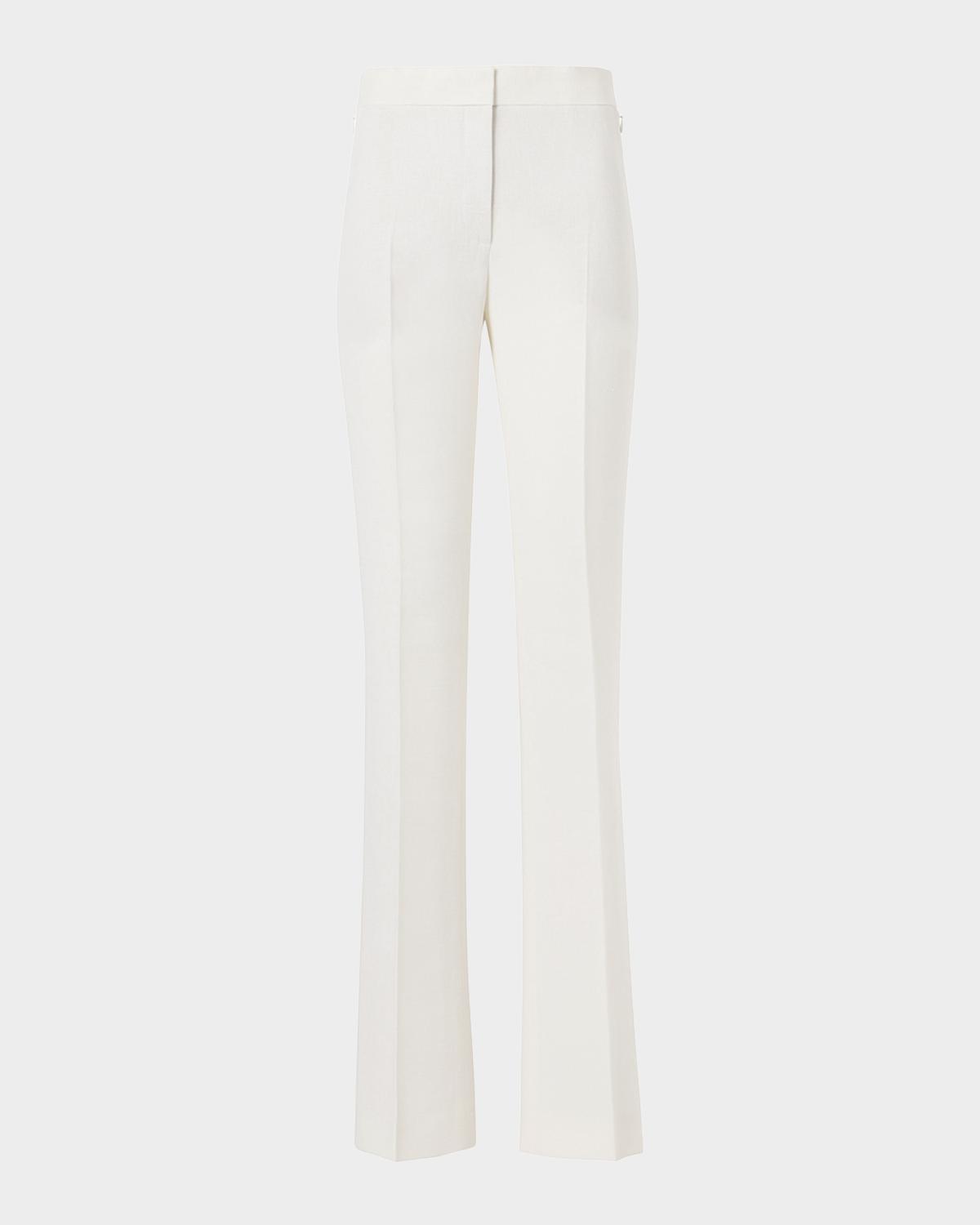 Akris Carl Linen-Wool Straight-Leg Pants
