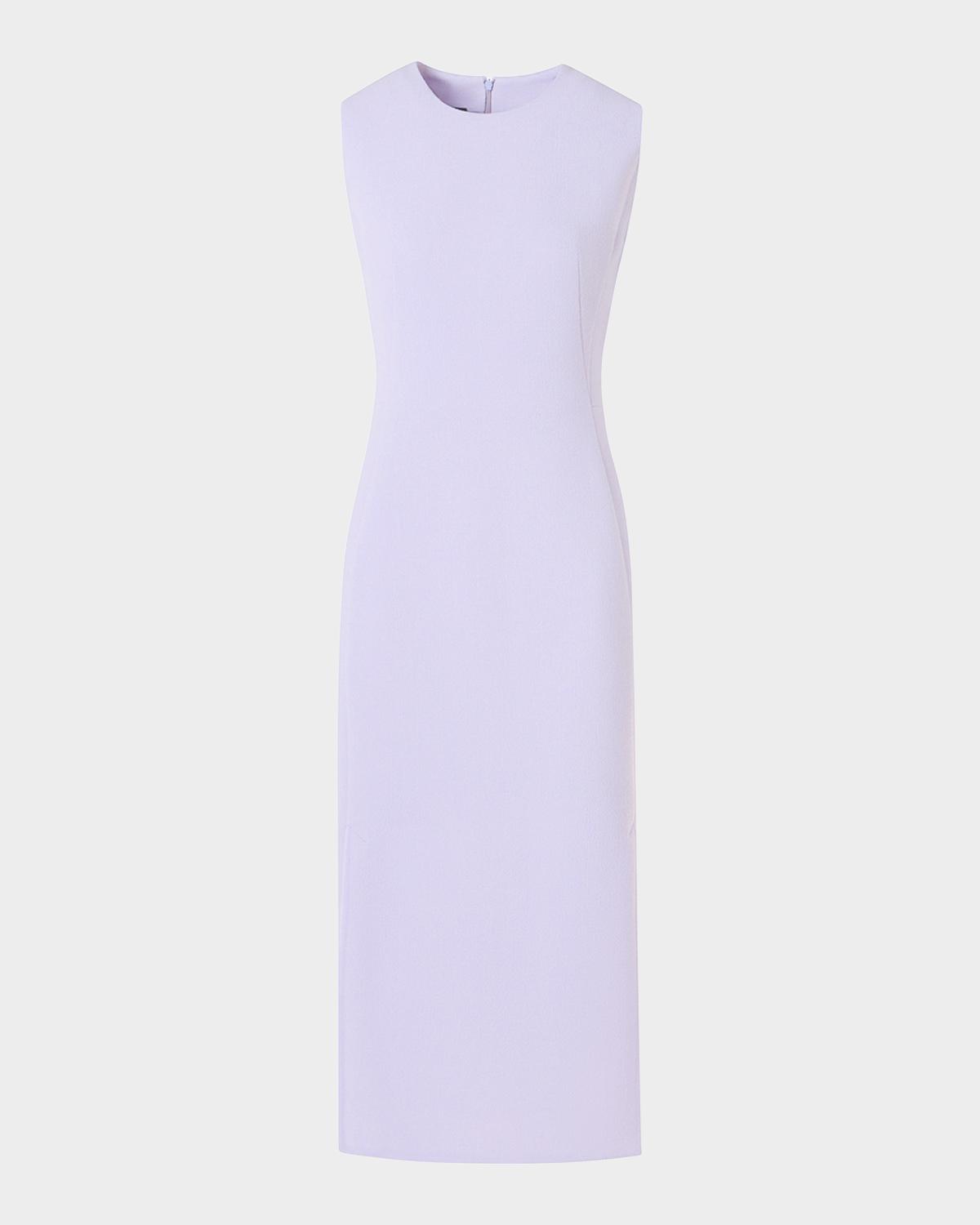 Akris Wool Crepe Sleeveless Sheath Dress