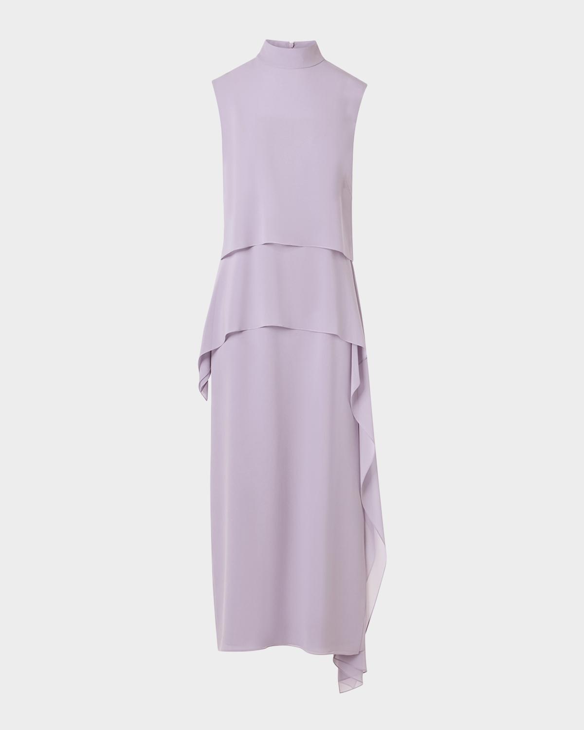 Akris Malva Silk Georgette Layered Dress
