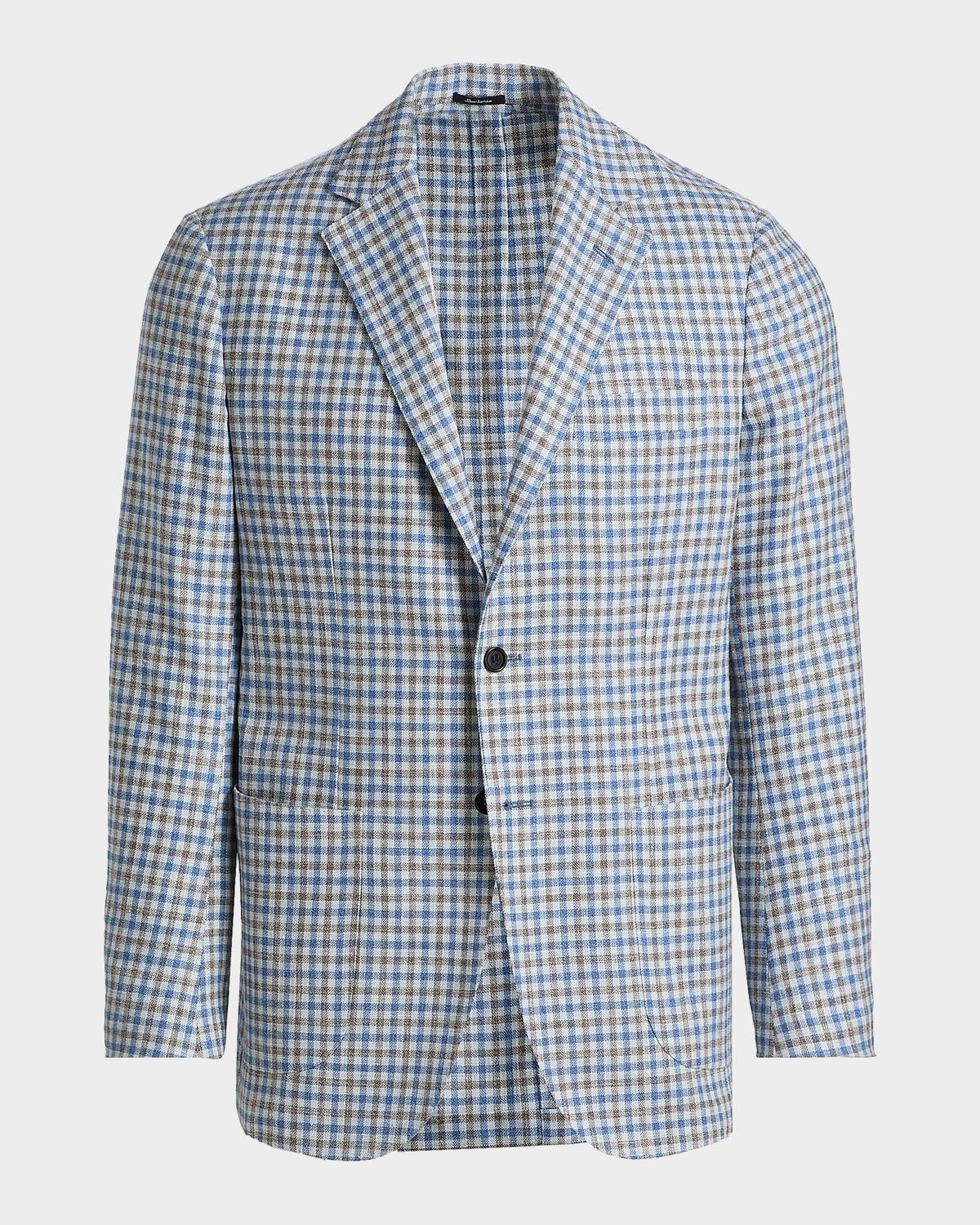 Sartorio Men's Gingham Wool-Blend Sport Coat