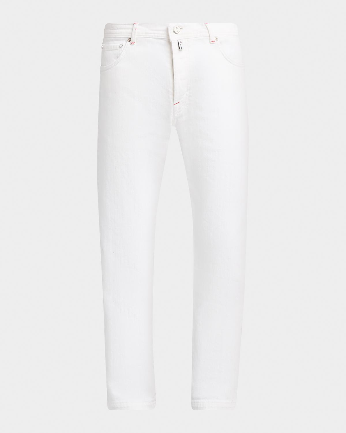 Kiton Men's Corrabo Stretch Cotton Straight Leg Five-Pocket Pants
