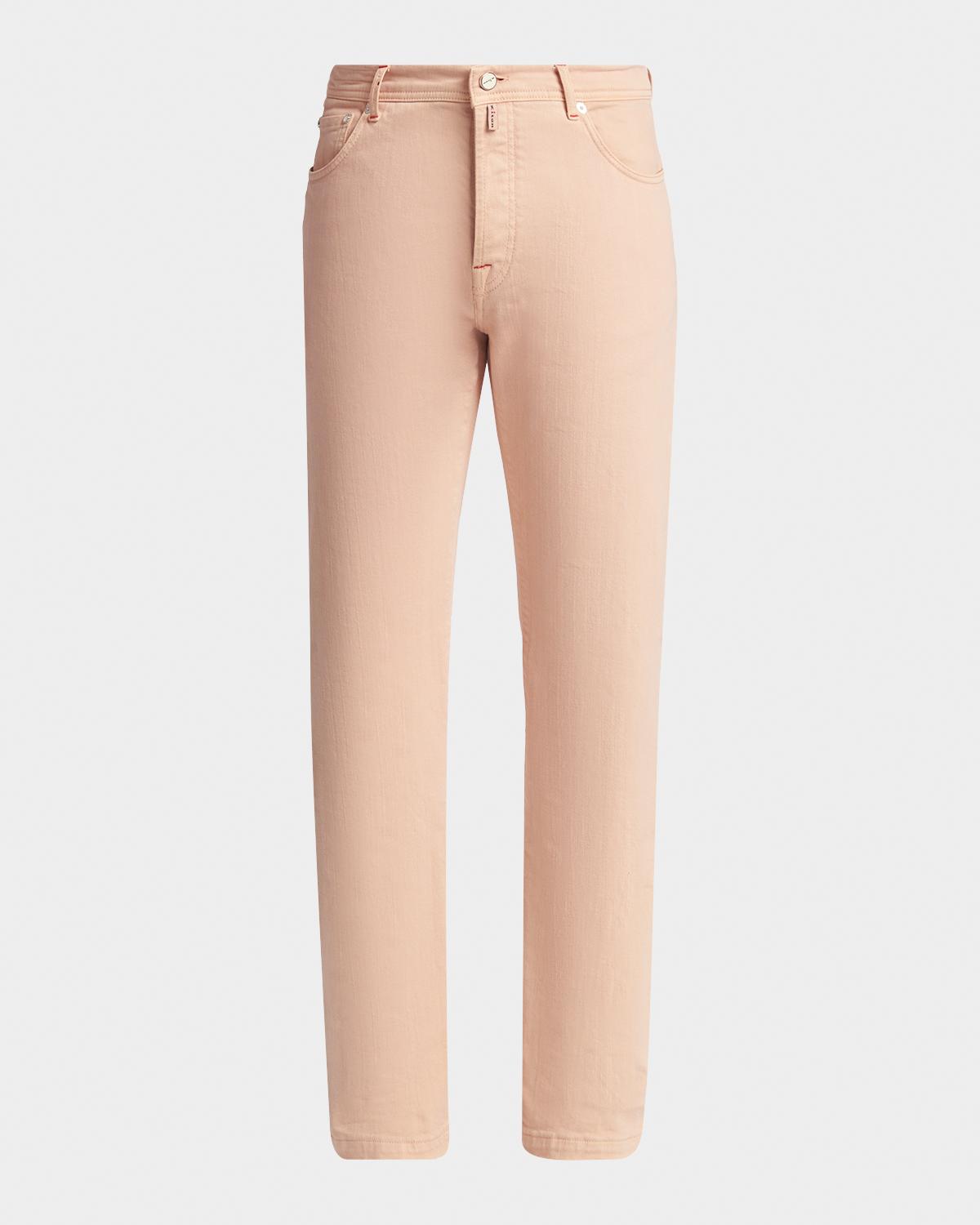 Kiton Men's Corrabo Stretch Cotton Straight Leg Five-Pocket Pants