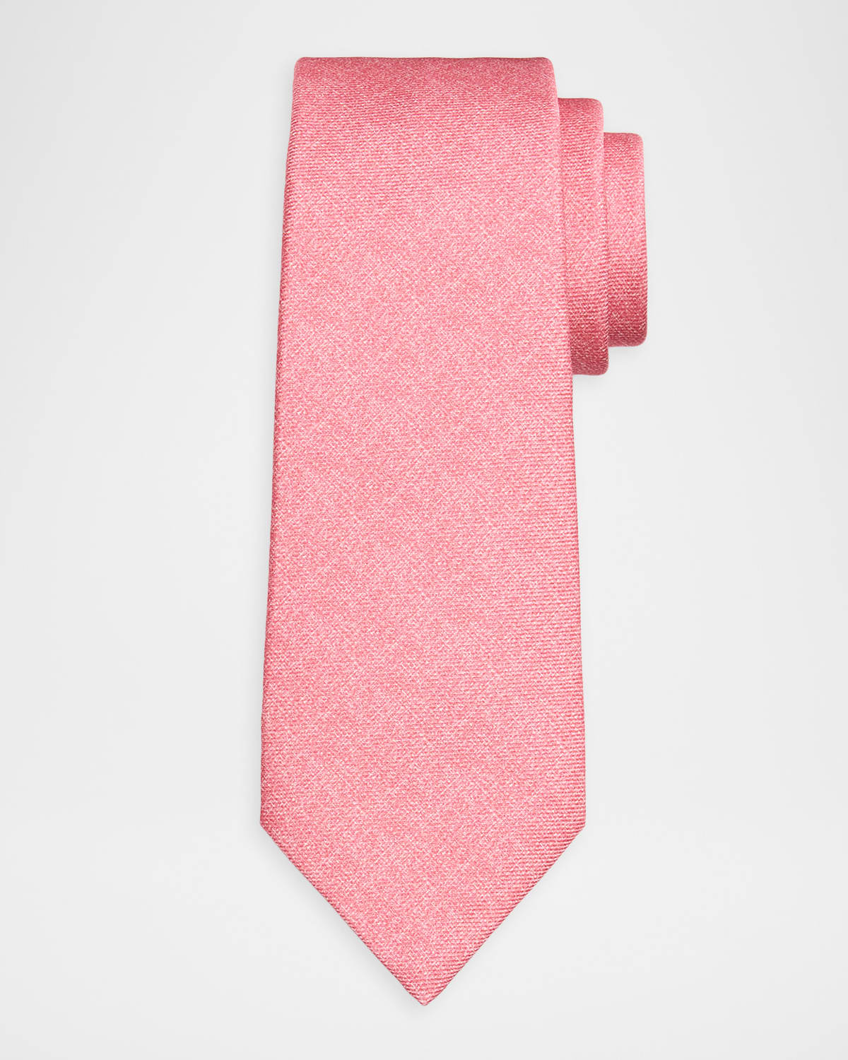 Kiton Men 's Crosshatch-Printed Silk Tie