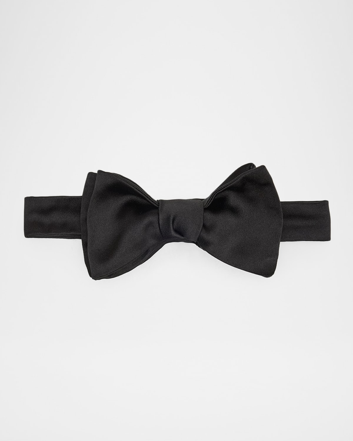 Kiton Men 's Solid Silk Bow Tie