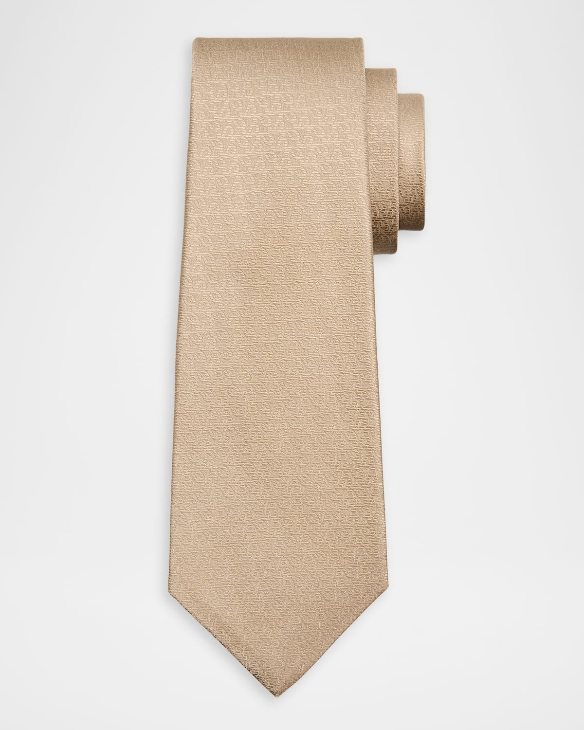 Kiton Men 's Tonal Jacquard Silk 7-Fold Tie