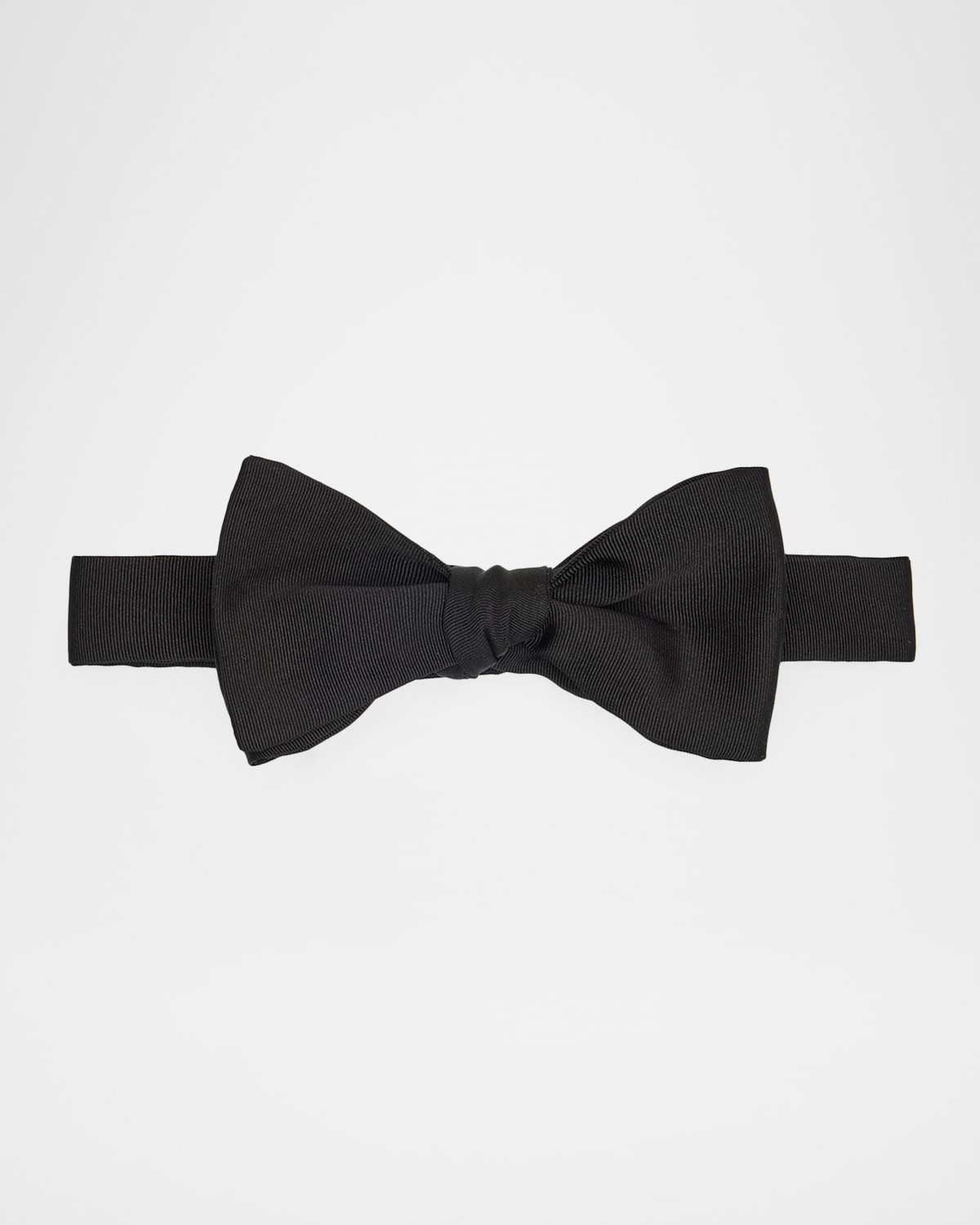 Kiton Men 's Silk Satin Bow Tie