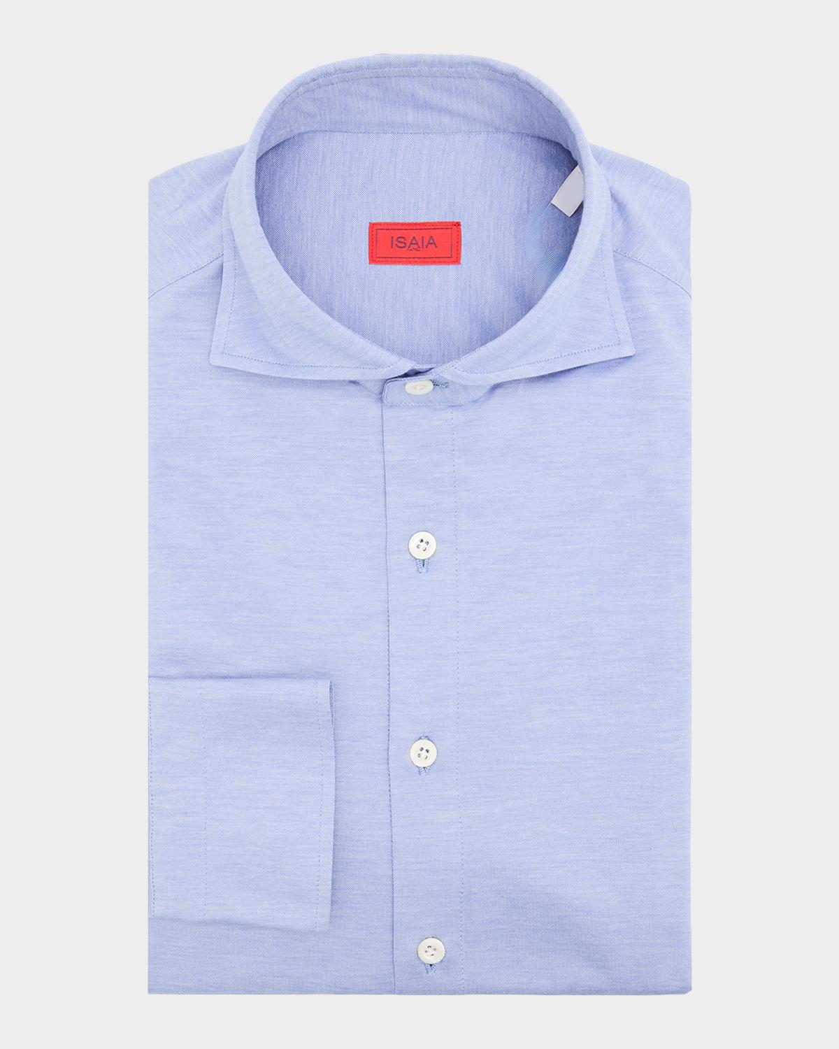 Isaia Cotton Jersey Shirt
