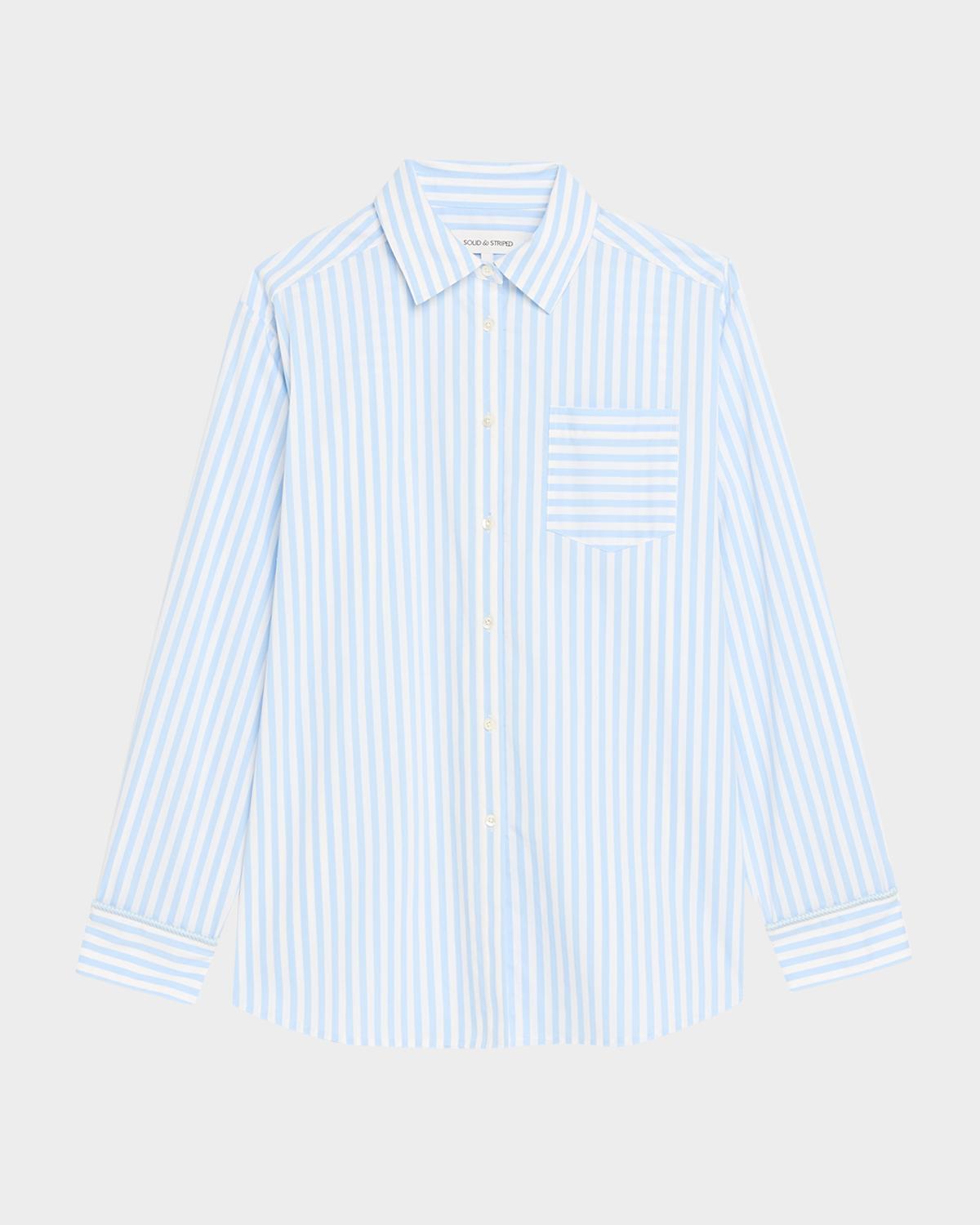 Solid and Striped The Avril Striped Button-Front Shirt