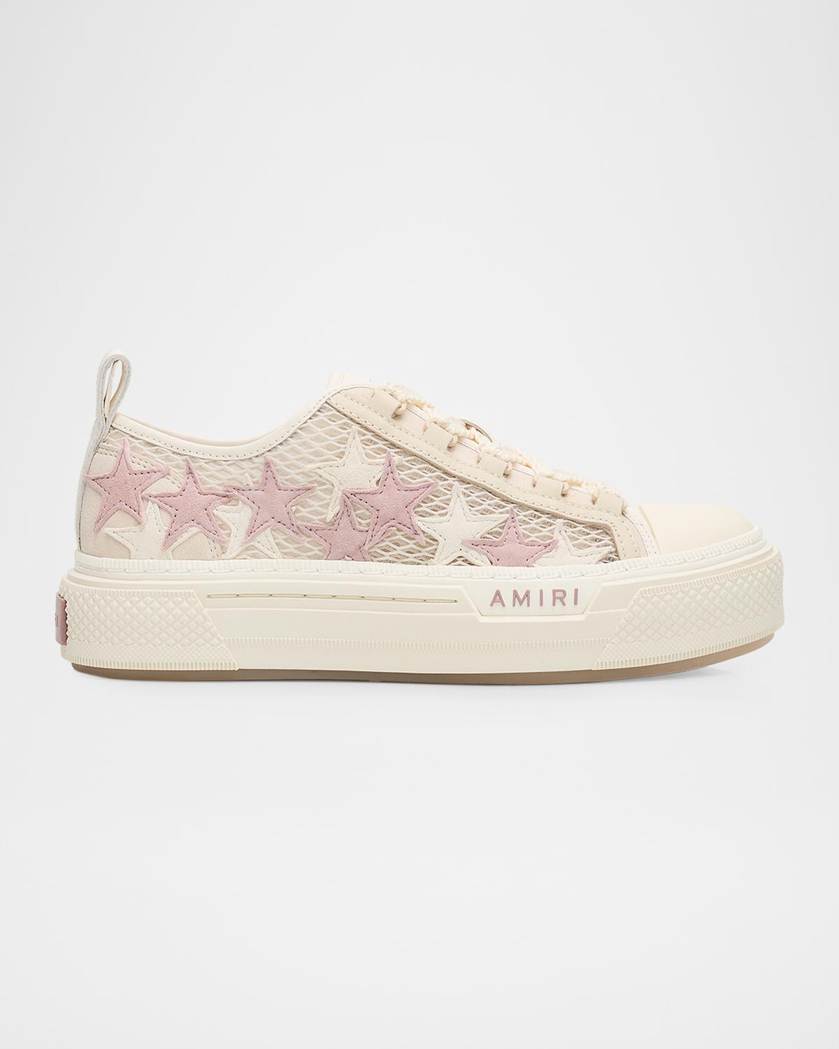Amiri Mesh Stars Court Low-Top Sneakers