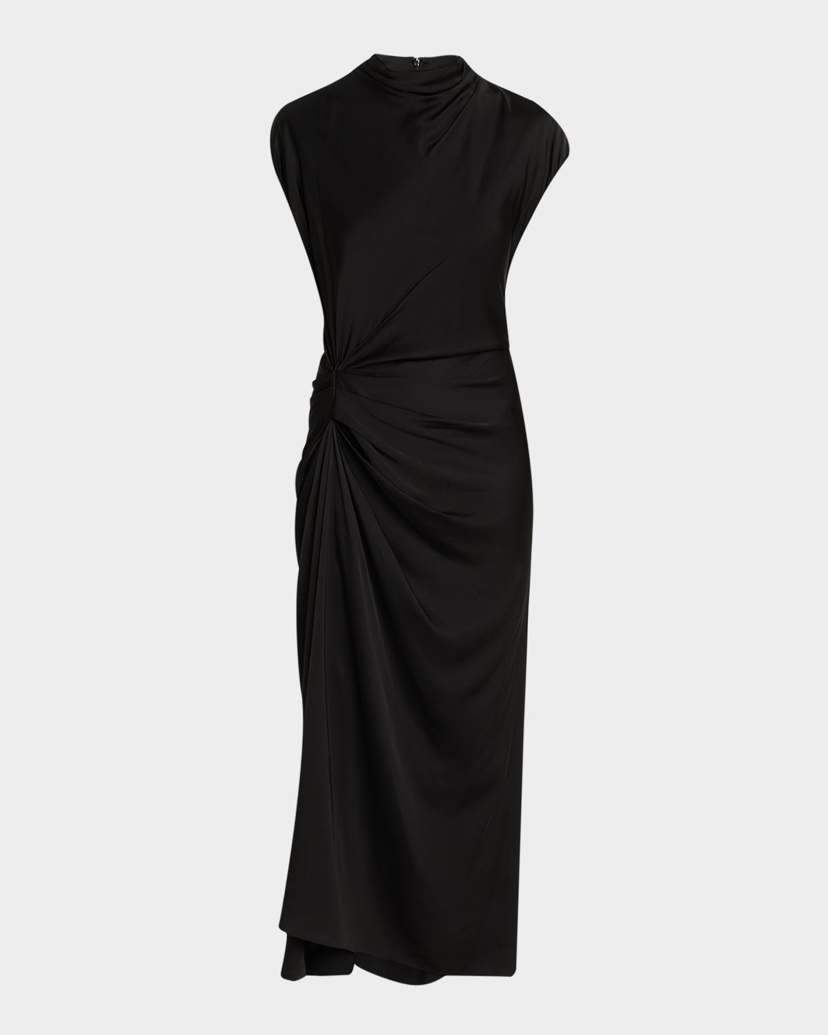 A.L.C. Alma Draped Satin Viscose Dress