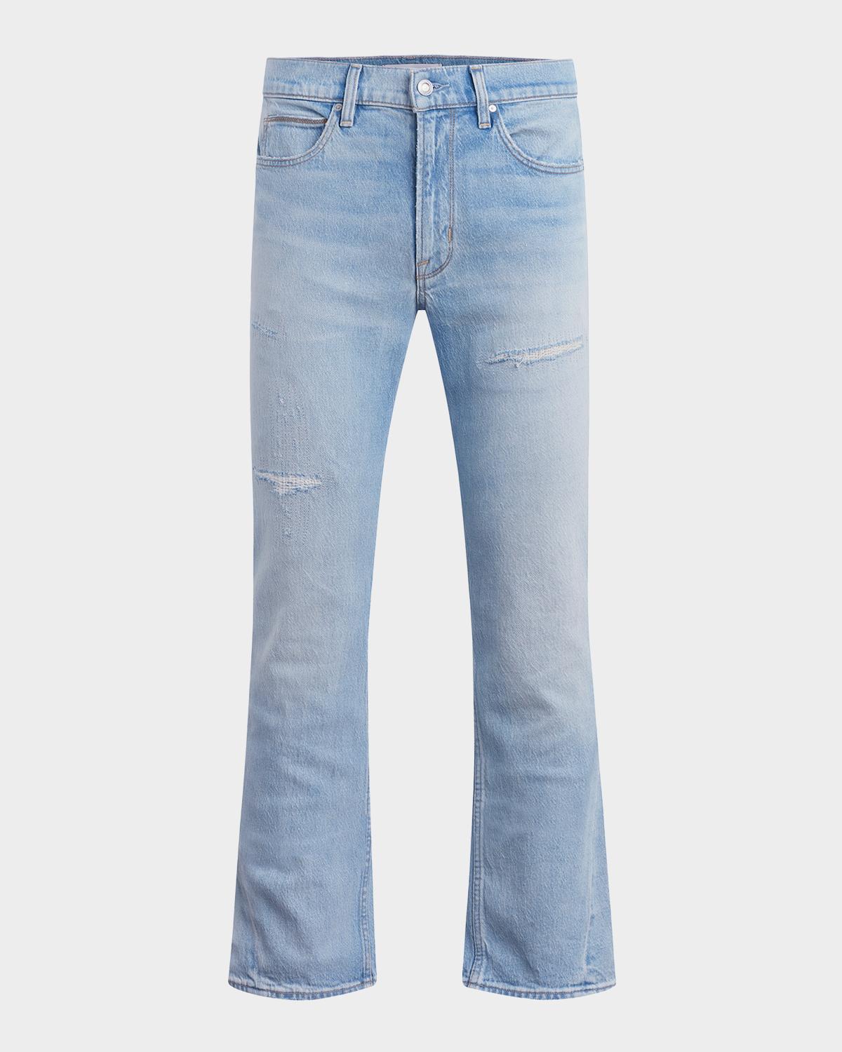 Hudson Men's Walker Kick Flare Distressed Bootcut Jeans