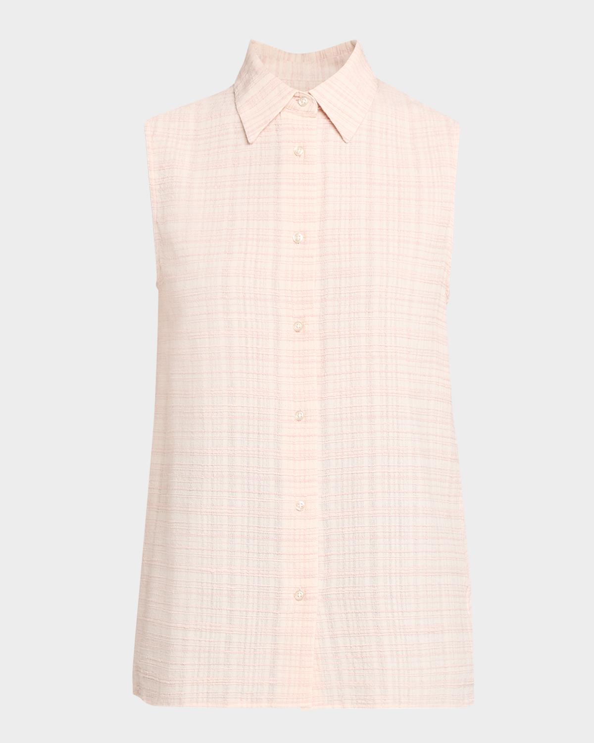 Officine Générale Isy Textured Sleeveless Shirt