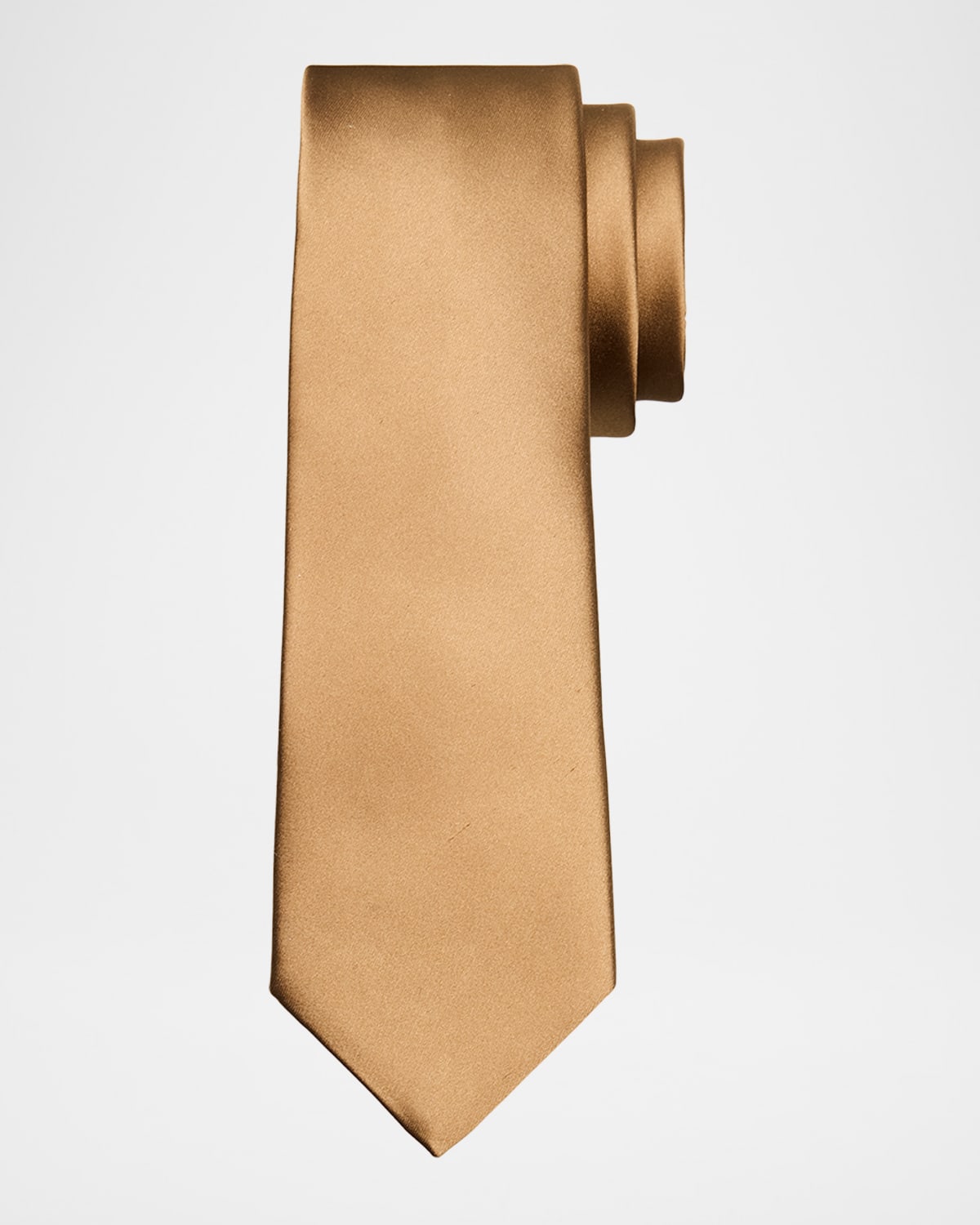 Saint Laurent Men 's Solid Silk Satin Tie | Thumbnail 4
