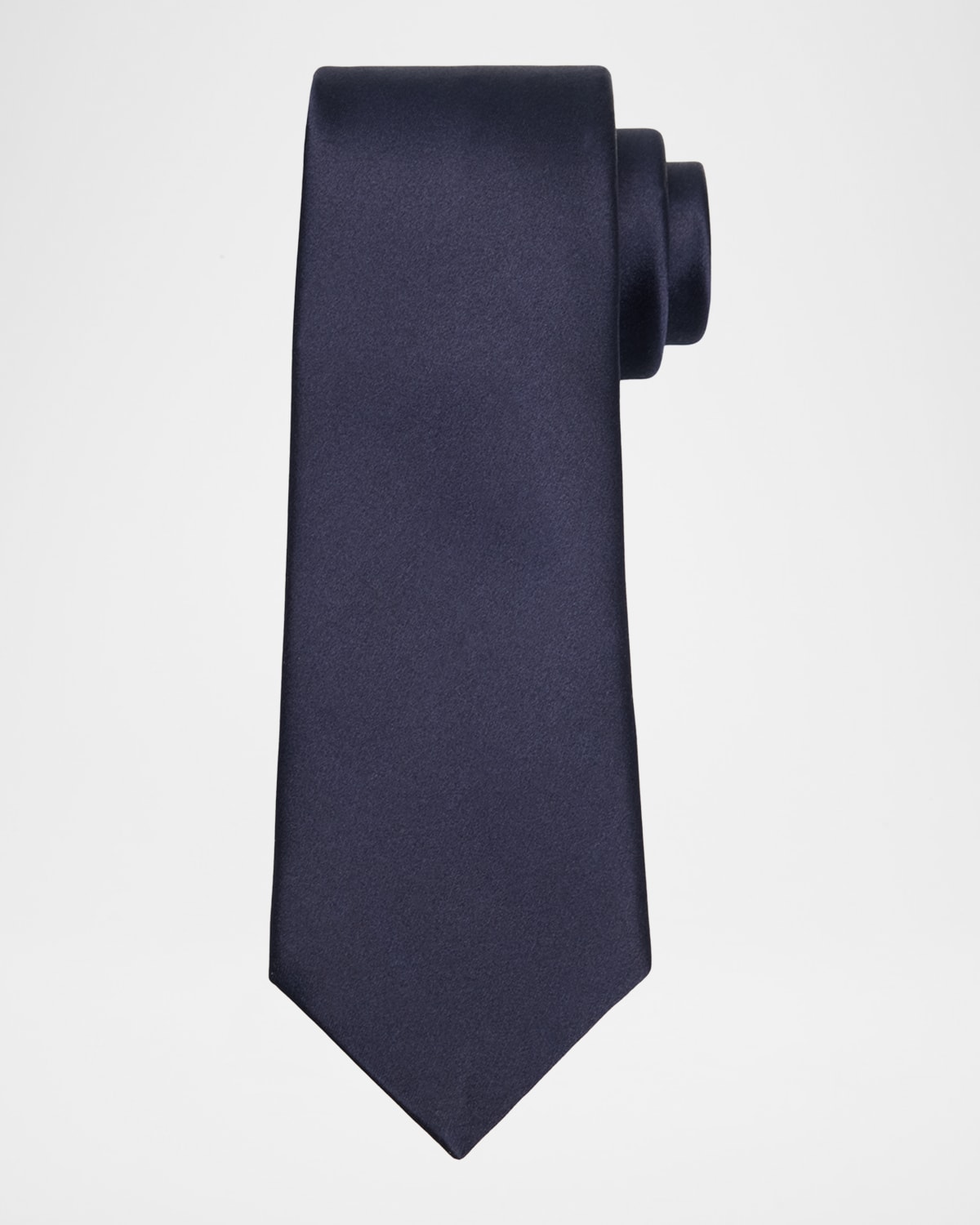 Saint Laurent Men 's Solid Silk Satin Tie | Thumbnail 4
