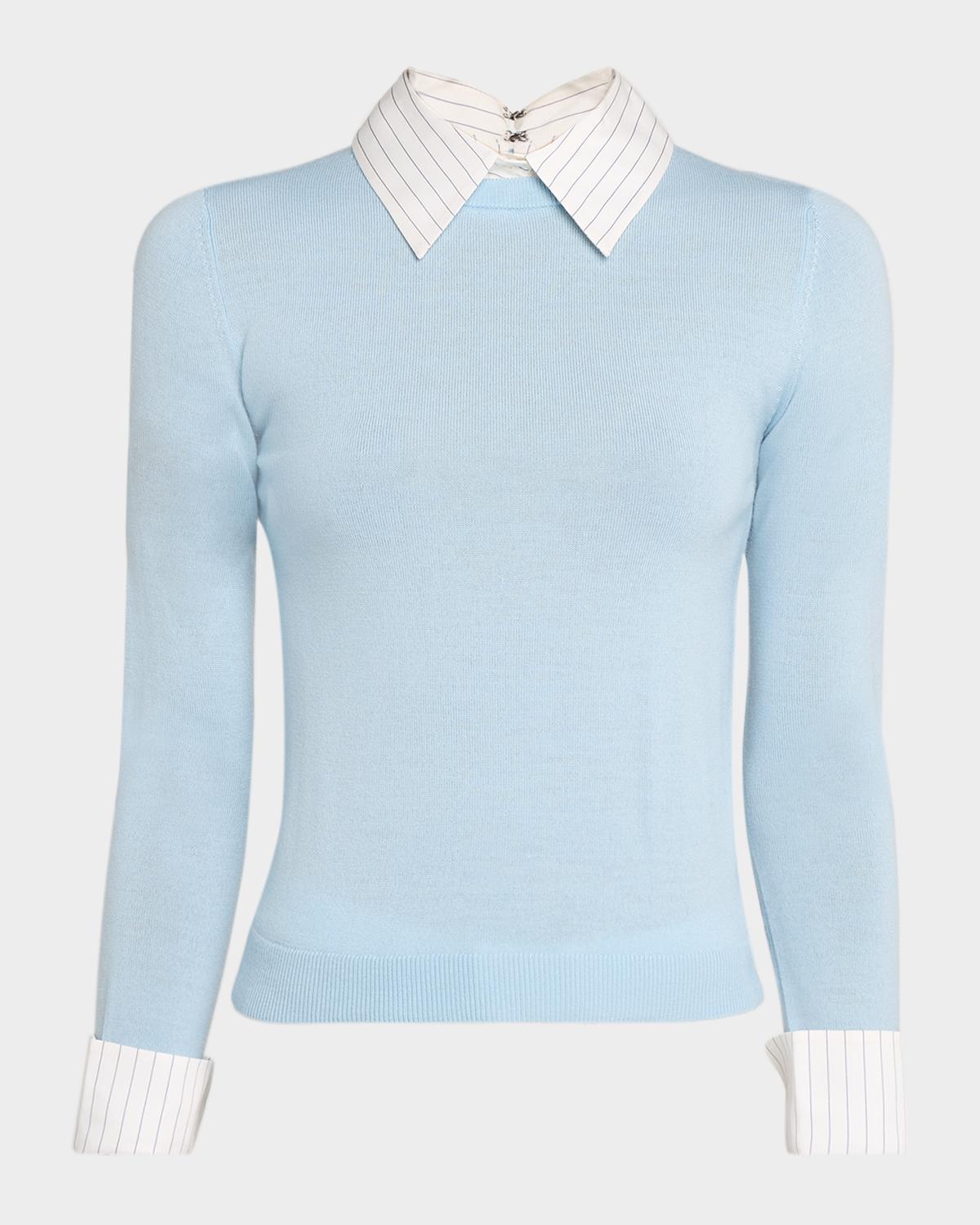 ALICE + OLIVIA Porla Collared Sweater