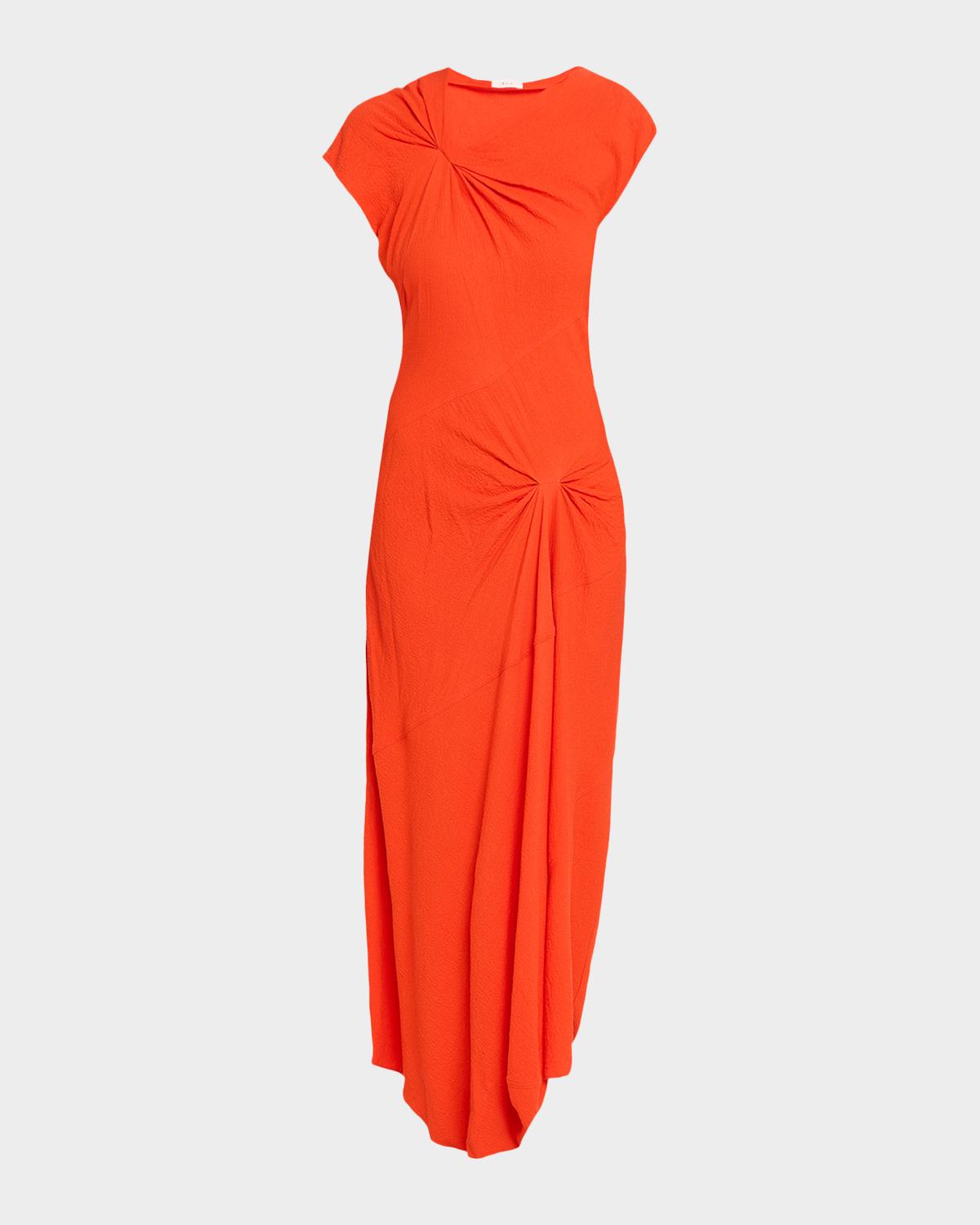 A.L.C. Willa Gathered Asymmetric Slip Dress