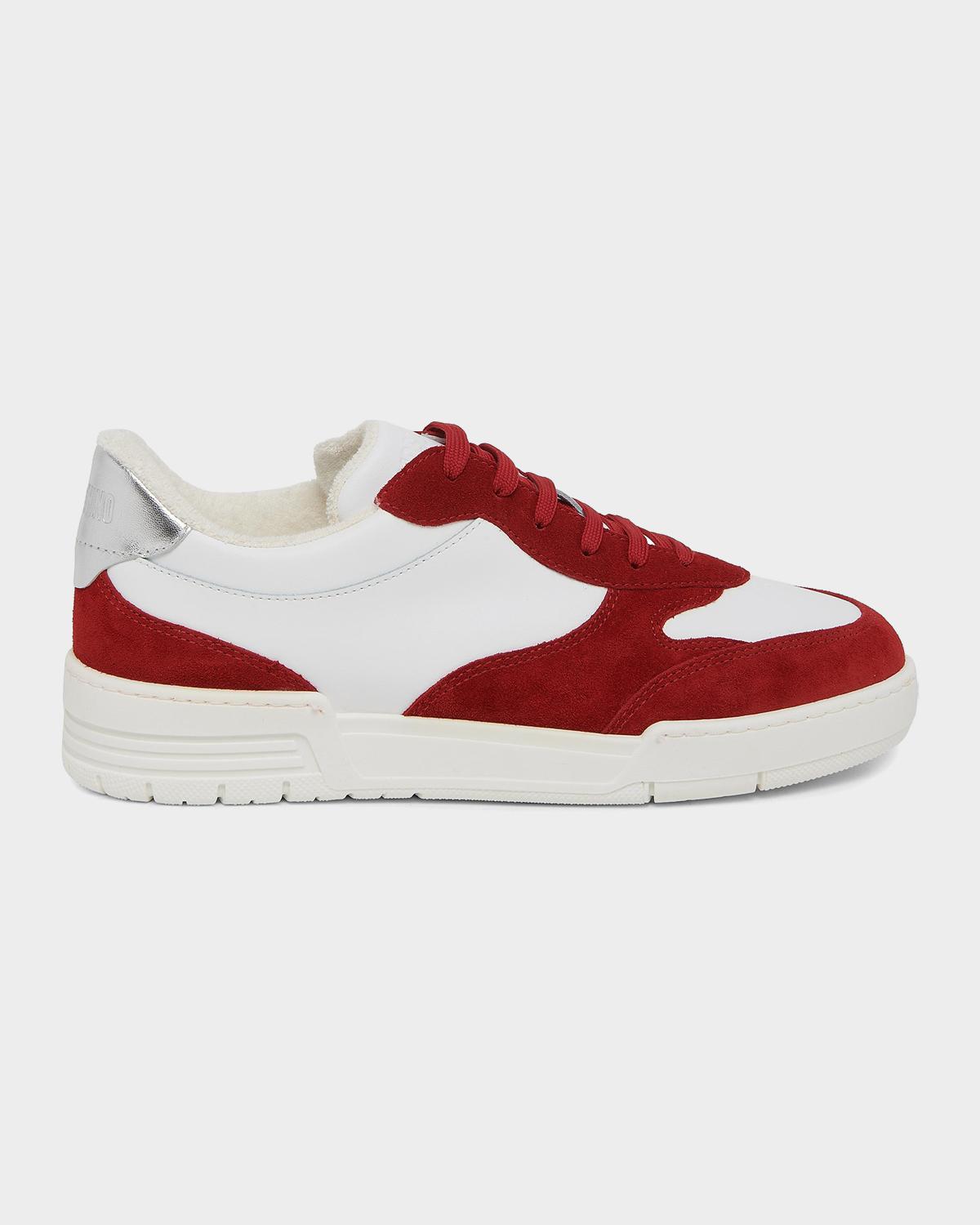 Moschino Men's Leather Low-Top Sneakers