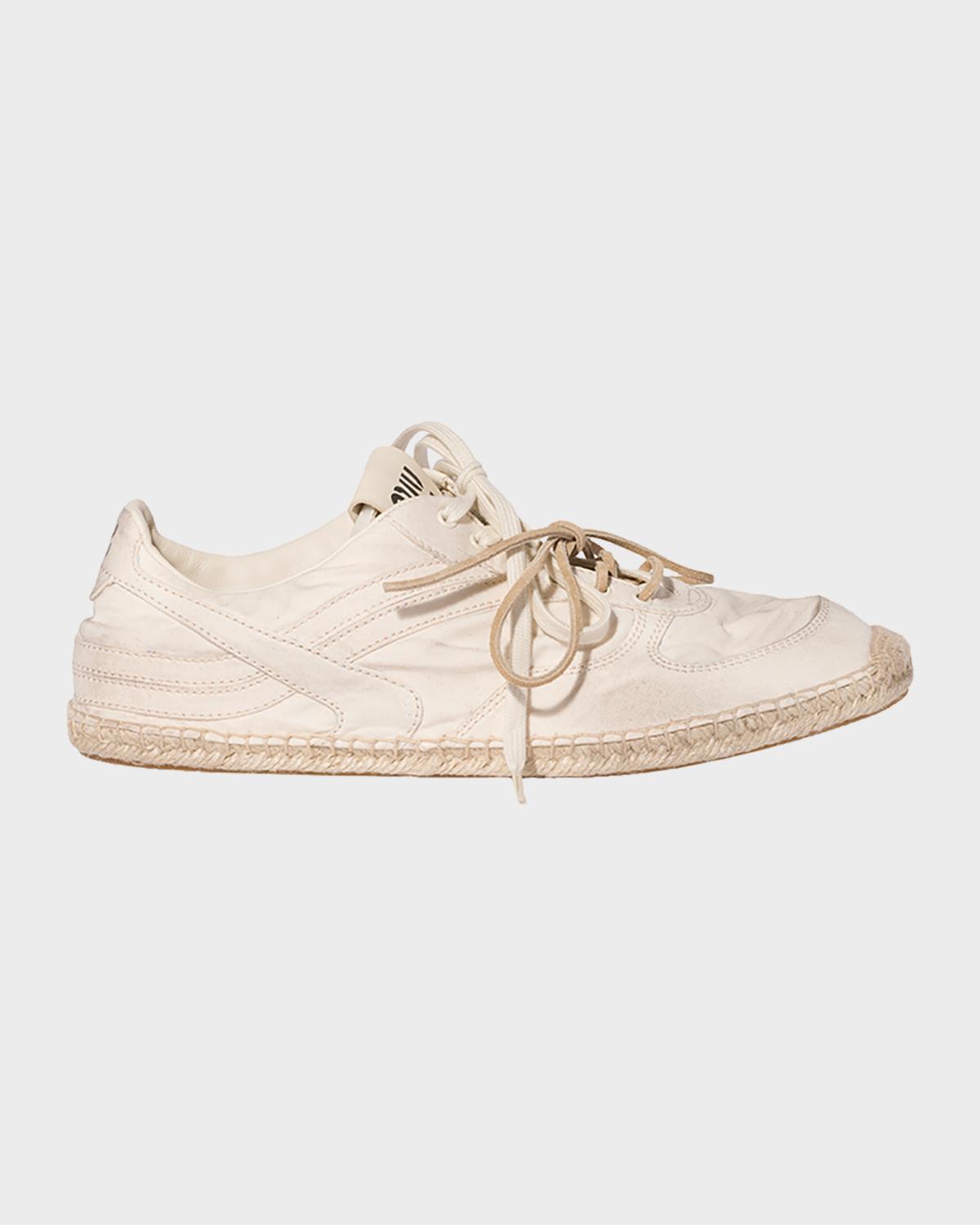 Miu Miu Canvas Espadrille Low-Top Sneakers
