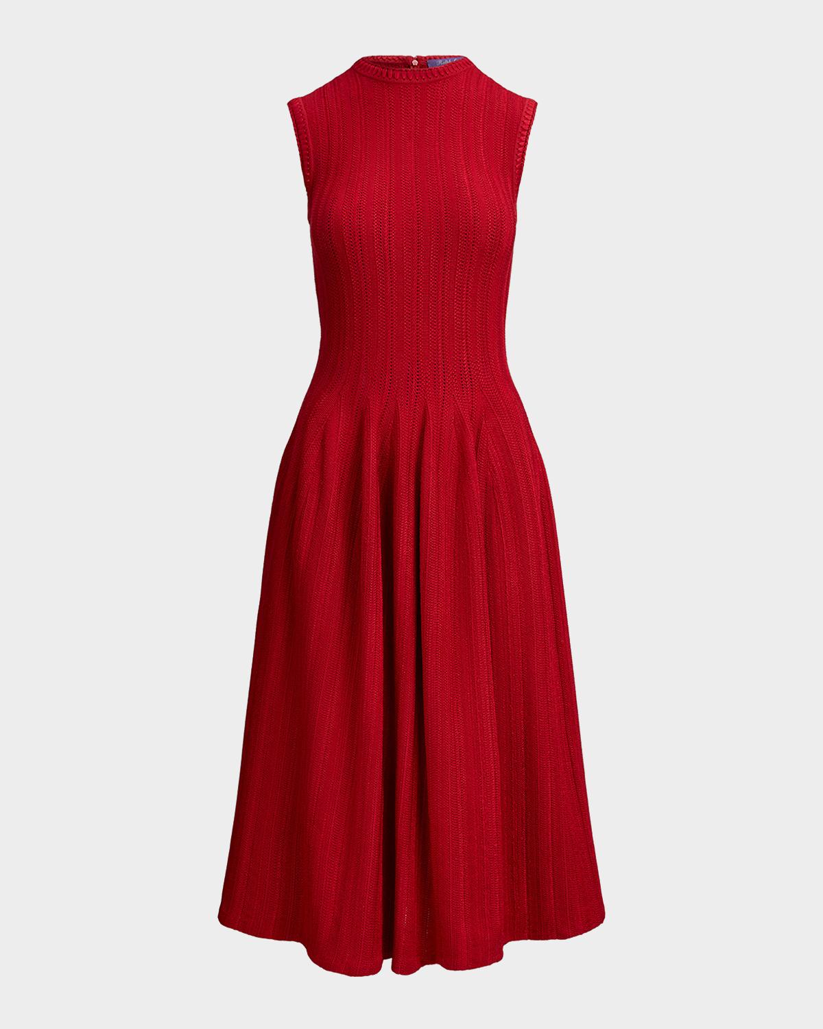 Ralph Lauren Collection Jeena Embroidered Silk-Blend Day Dress