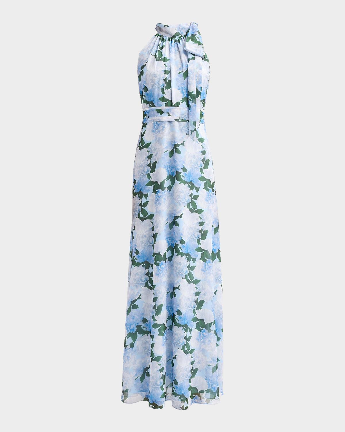 SACHIN BABI Diana Chiffon Floral Gown