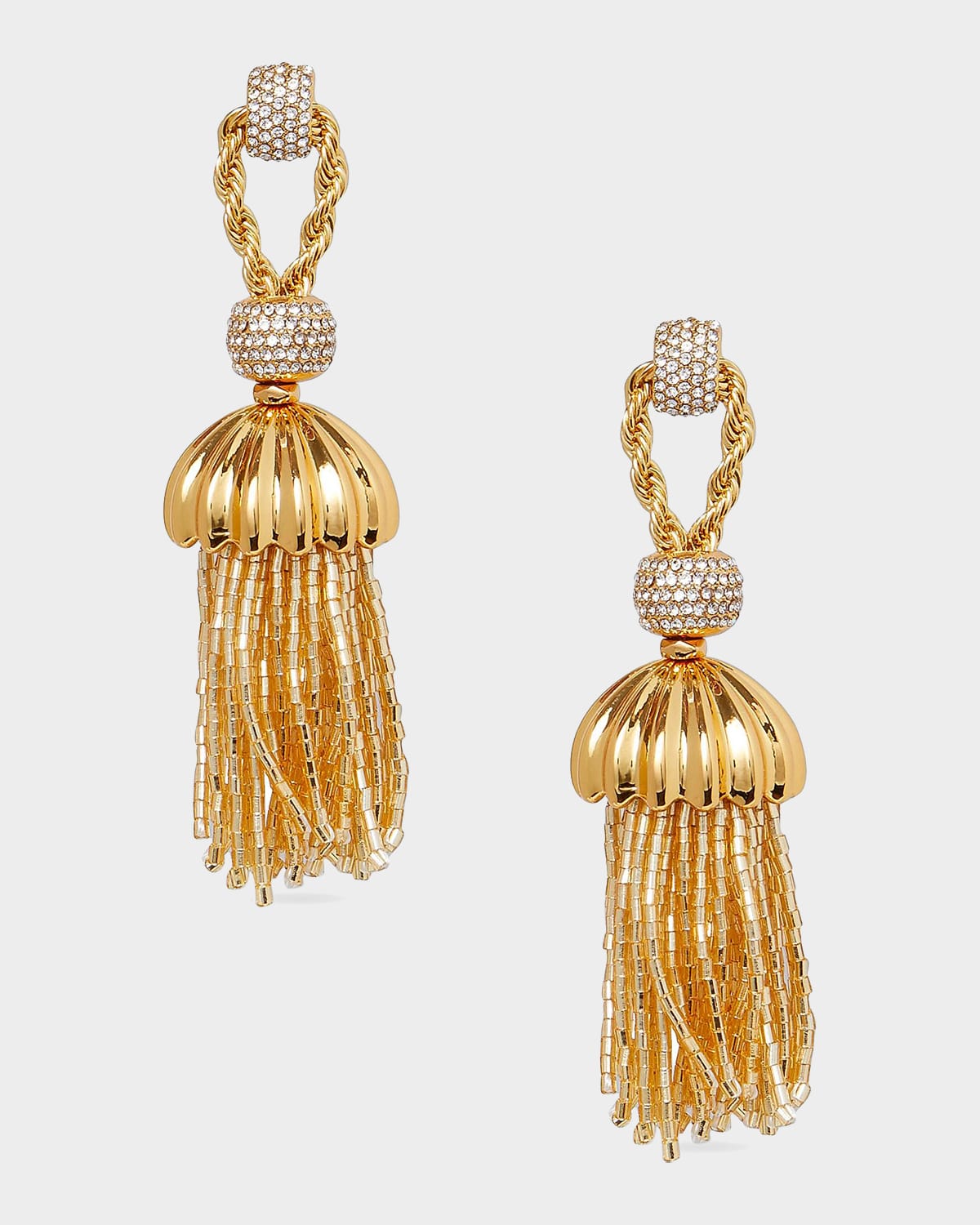 Lele Sadoughi Chateau Rope Tassel Earrings