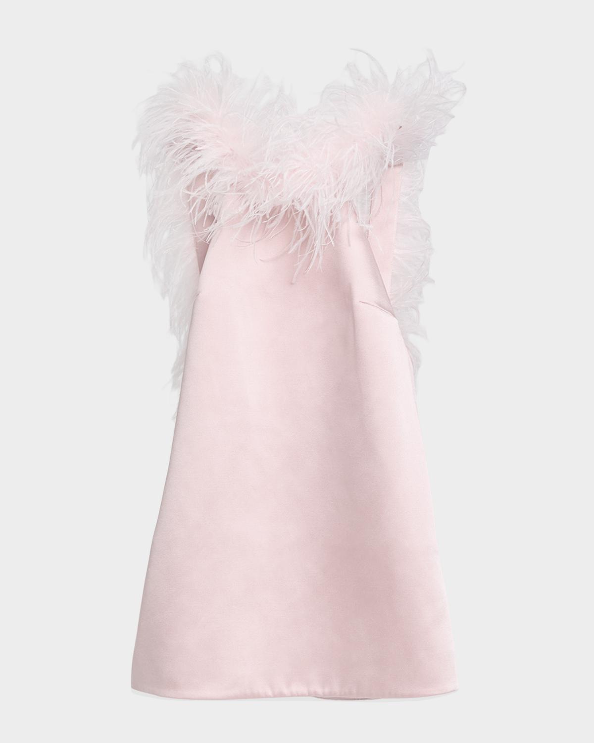Retrofête Jorie Feathered Mini Dress