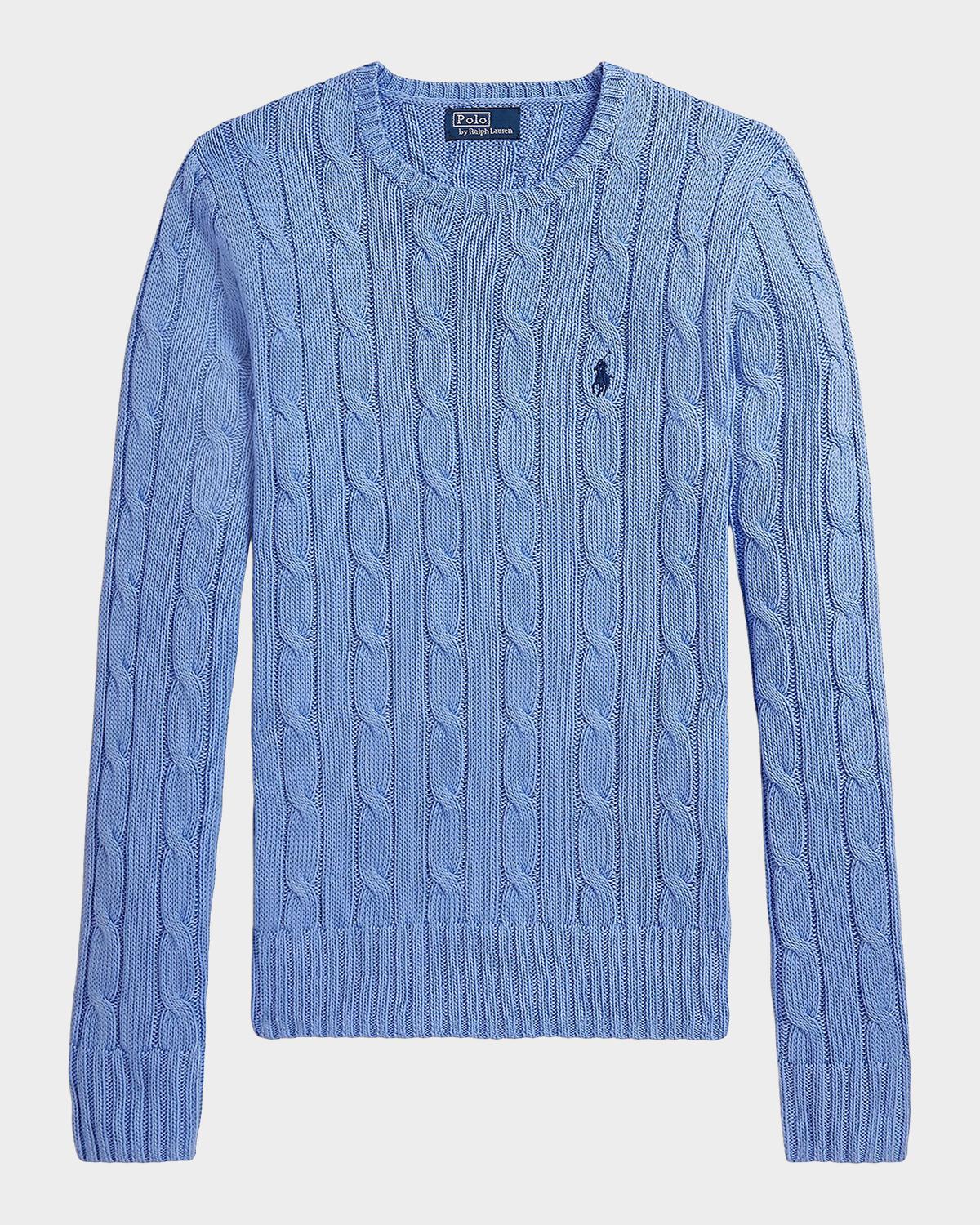 Cable-Knit Pima Cotton Sweater