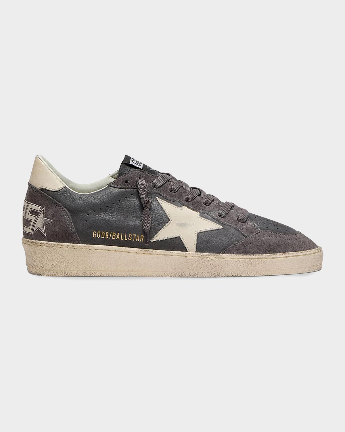 Golden Goose Men's Ballstar Leather Low-Top Sneakers