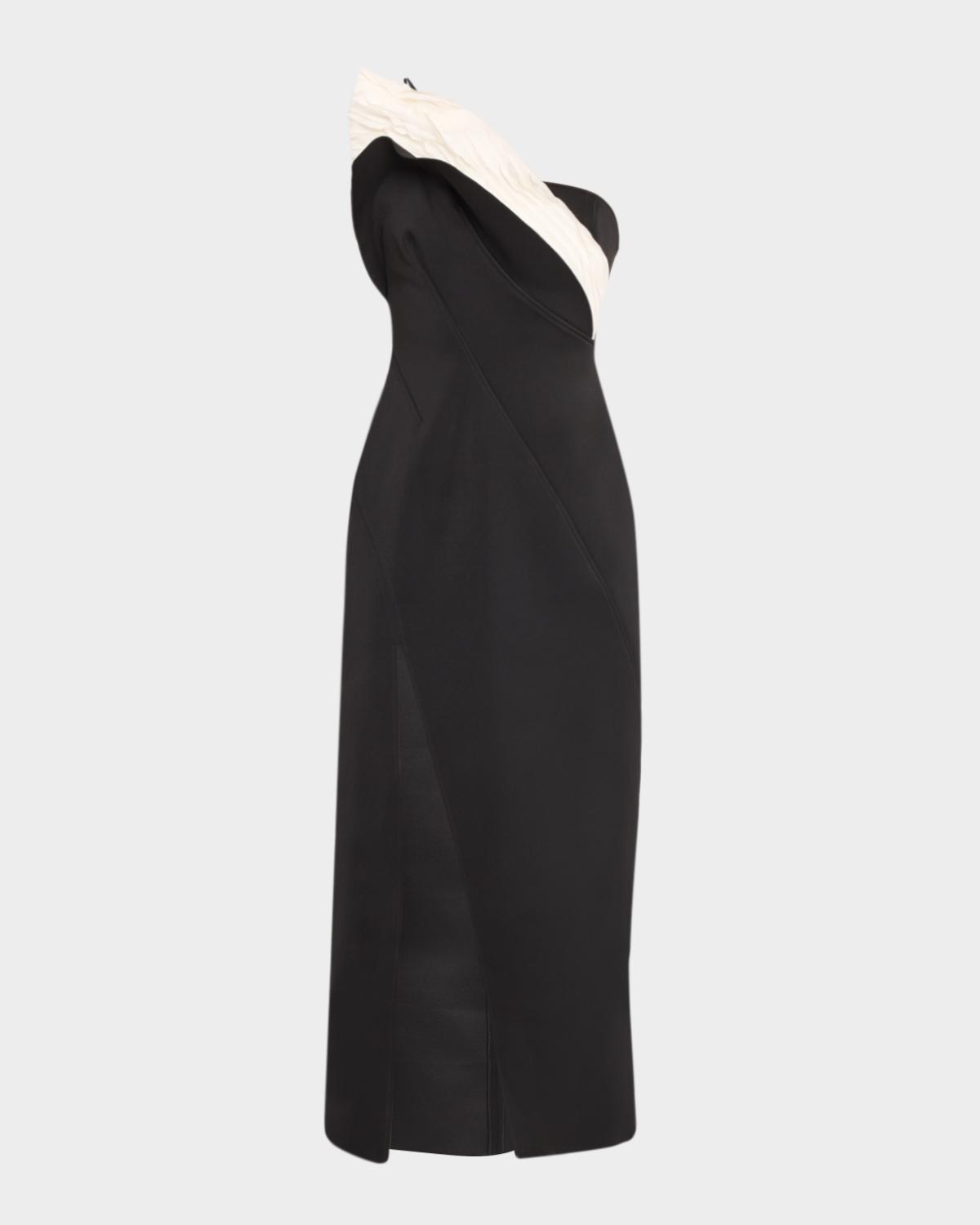 Acler Droxford Two-Tone Midi Dress