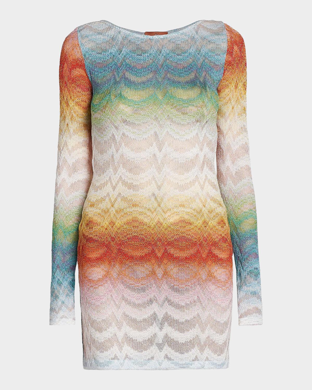 Missoni Zig Zag Knit Mini Dress Coverup