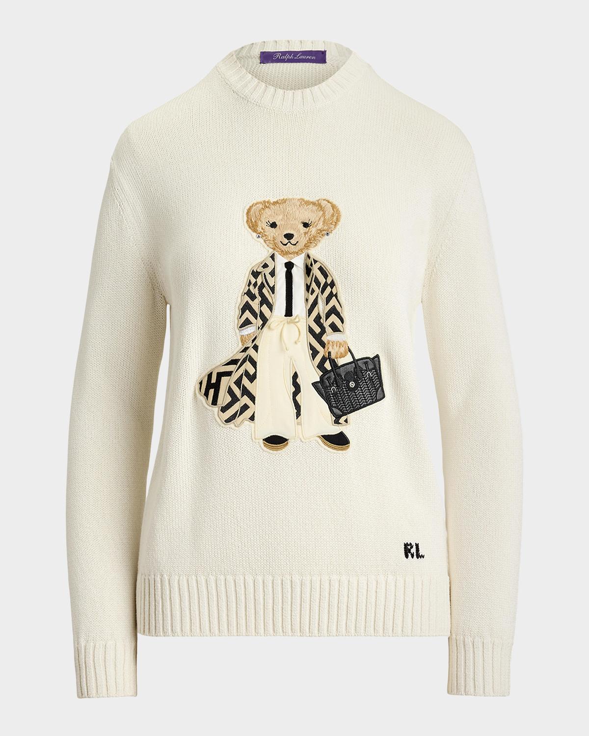 Ralph Lauren Collection Spring Polo Bear Silk Sweater