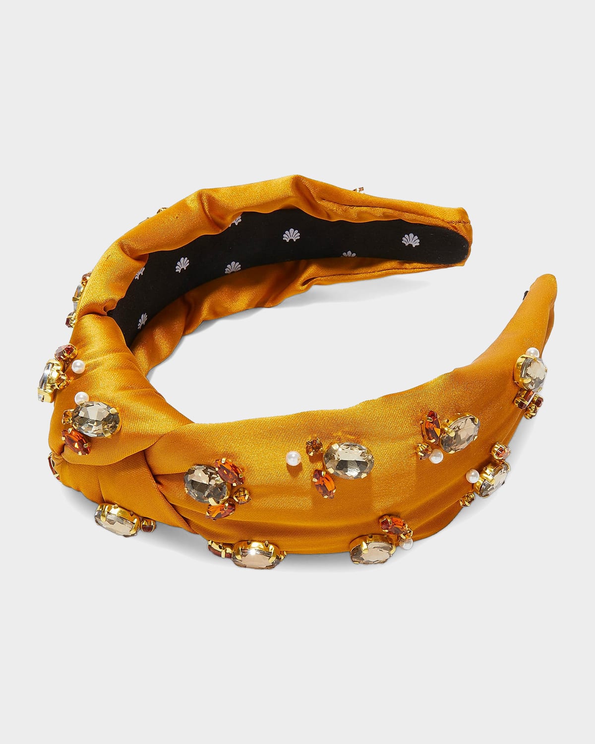 Lele Sadoughi Embellished Satin Knotted Headband | Thumbnail 4