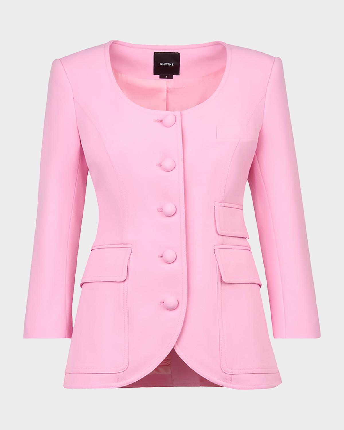 Smythe Single-Breasted Portrait Neck Blazer